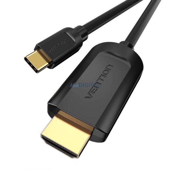 USB-C HDMI-re, Vention CGUBG, 1,5m (fekete)