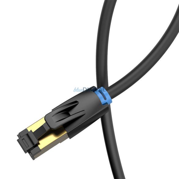 8-as kategóriájú SFTP hálózati kábel Vention IKABD 0.5m Fekete