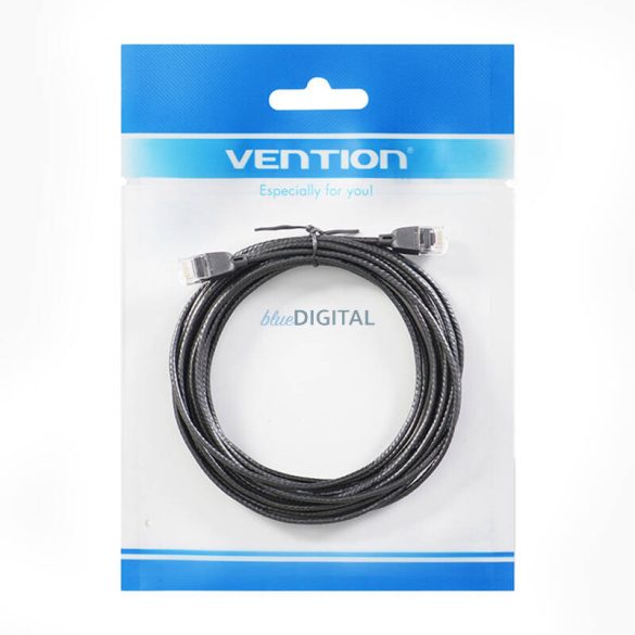 6A kategóriás hálózati kábel Vention IBIBG 1.5m Fekete Slim típus