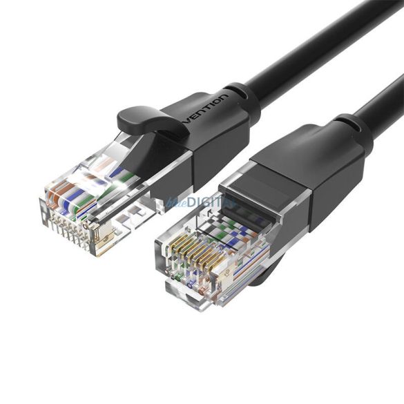 UTP 6-os kategóriájú hálózati kábel Vention IBEBL 10m Fekete