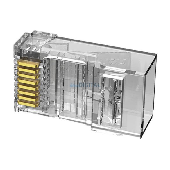 Moduláris RJ45 Cat.5E UTP Vention IDBR0-100, átlátszó, 100 darabos csomagolásban