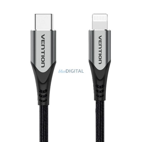 USB 2.0 és Lightning kábel Vention TACHH 2m szürke