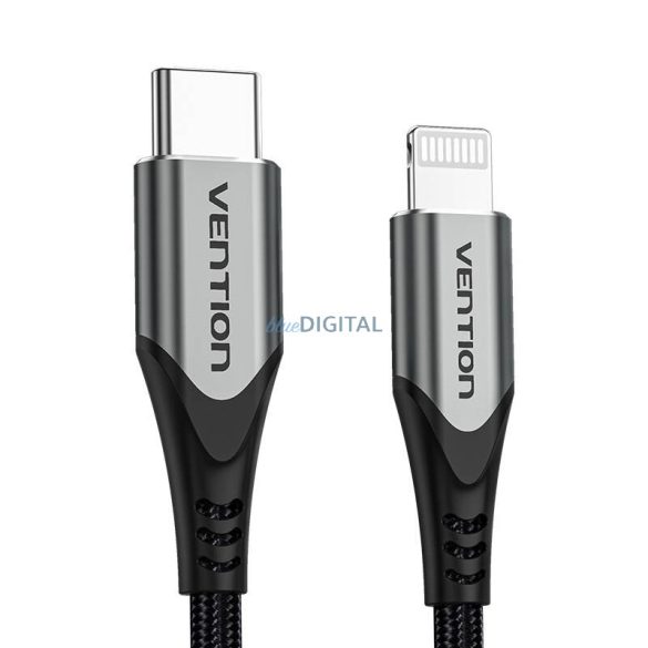 USB 2.0 és Lightning kábel Vention TACHH 2m szürke