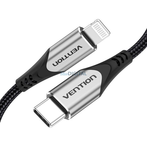 USB 2.0 és Lightning kábel Vention TACHH 2m szürke