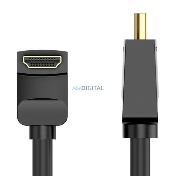 Kábel HDMI Vention AARBG 1,5m Szög 90° (fekete)
