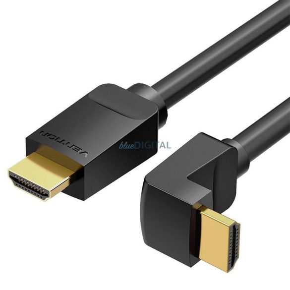 Kábel HDMI Vention AARBG 1,5m Szög 90° (fekete)