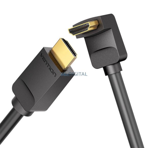 Kábel HDMI Vention AARBG 1,5m Szög 90° (fekete)