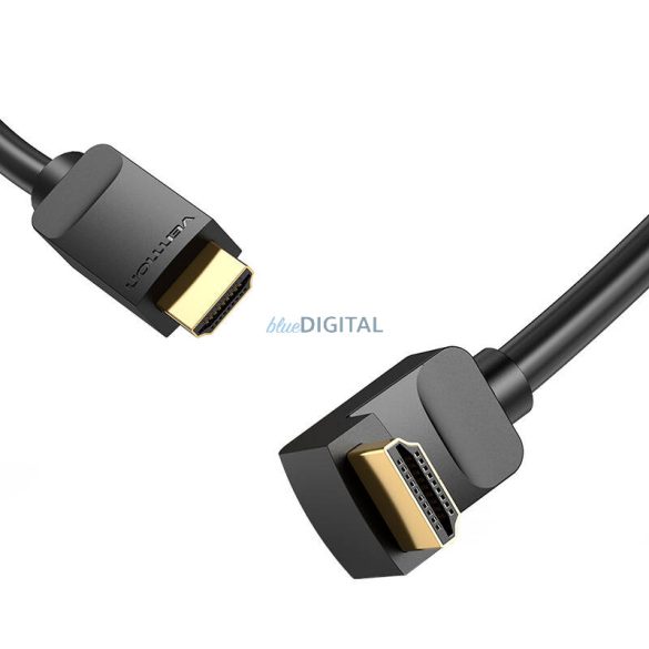 Kábel HDMI Vention AARBG 1,5m Szög 90° (fekete)