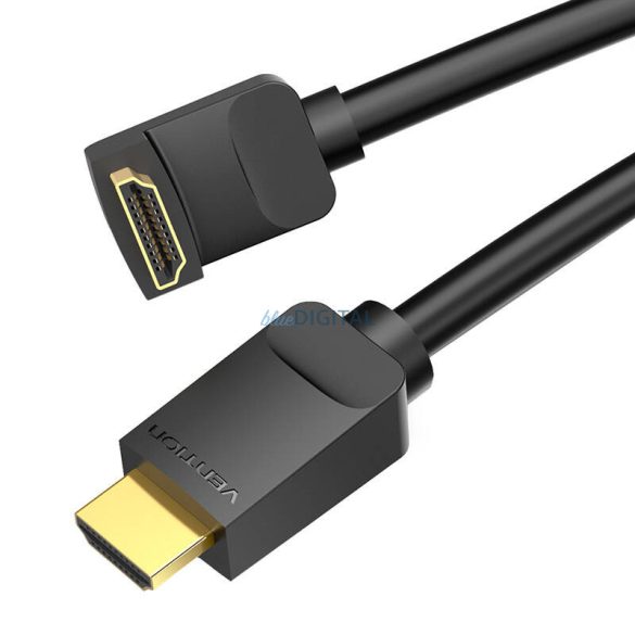 Kábel HDMI Vention AARBG 1,5m Szög 90° (fekete)