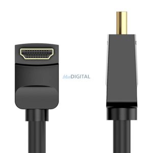 Kábel HDMI Vention AARBI 3m Szög 90° (fekete)