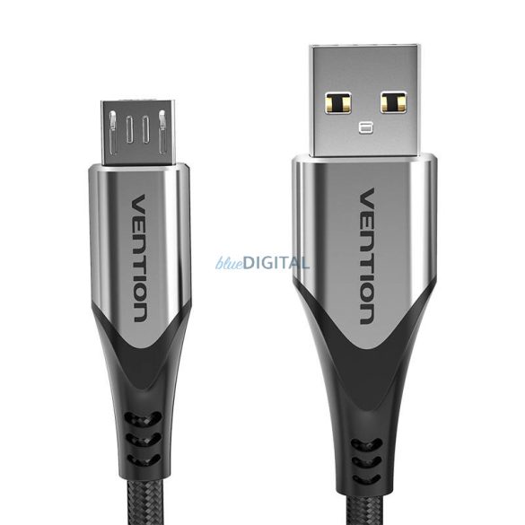 USB 2.0 A - Micro-B 3A kábel 0.25m Vention COAHC szürke