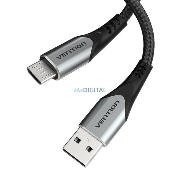 USB 2.0 A - Micro-B 3A kábel 0.25m Vention COAHC szürke