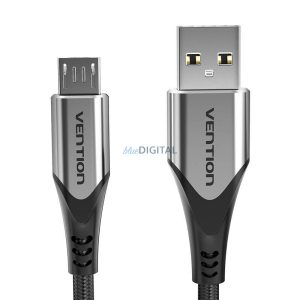 USB 2.0 A - Micro-B 3A kábel 0,5m Vention COAHD szürke