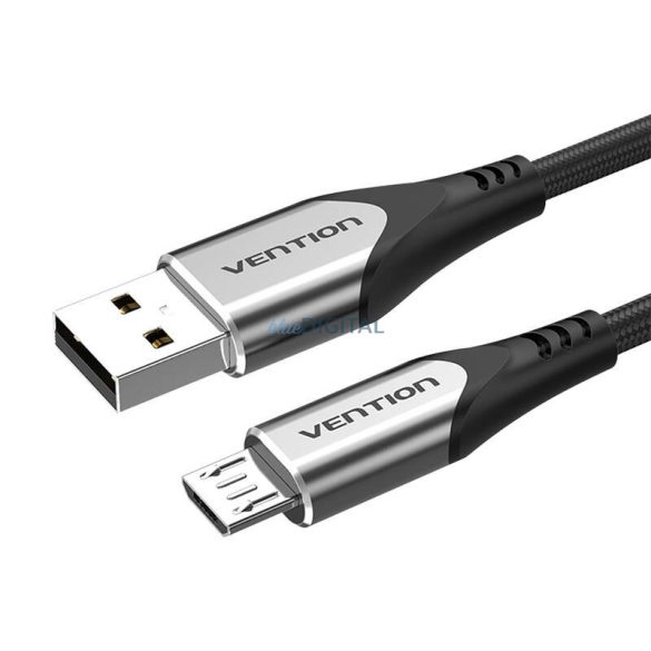 USB 2.0 A - Micro-B 3A kábel 0,5m Vention COAHD szürke