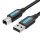 USB 2.0 A-B kábel Vention COQBD 0.5m (fekete)