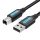 USB 2.0 A-B kábel Vention COQBG 1.5m (fekete)