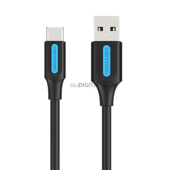 Töltőkábel USB-A 2.0 USB-C Vention COKBC 0,25m (fekete)