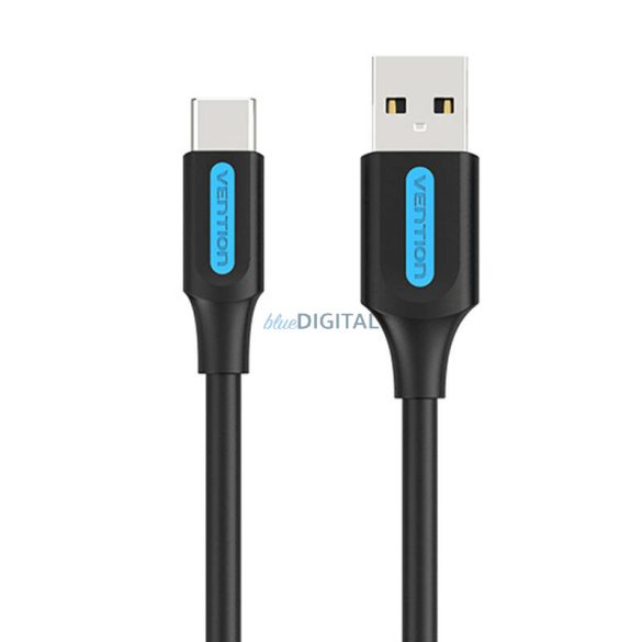 USB 2.0 A és USB-C 3A kábel Vention COKBH 2m Fekete