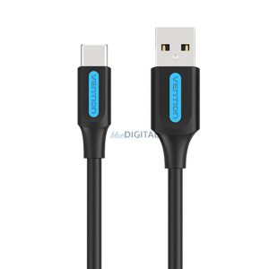 USB 2.0 A és USB-C 3A kábel Vention COKBI 3m Fekete