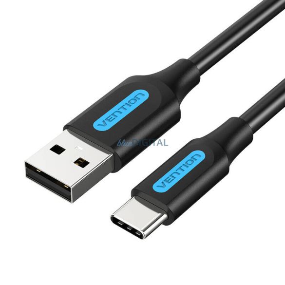 USB 2.0 A és USB-C 3A kábel Vention COKBI 3m Fekete