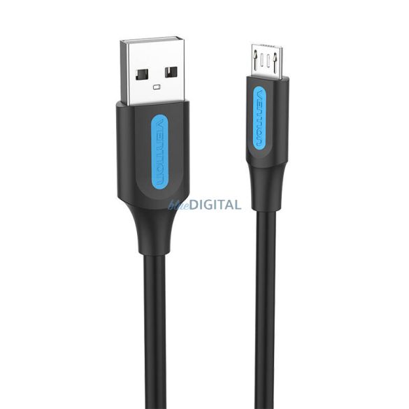 USB 2.0 A - Micro-B 3A kábel 0,25m Vention COLBC fekete