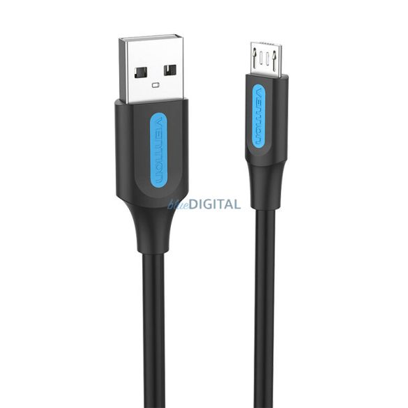 USB 2.0 A - Micro-B 3A kábel 0.5m Vention COLBD fekete