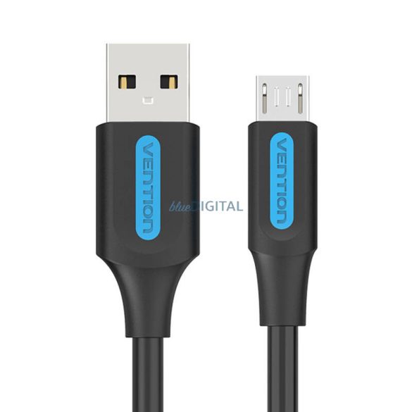 USB 2.0 A - Micro-B 3A kábel 2m Vention COLBH fekete