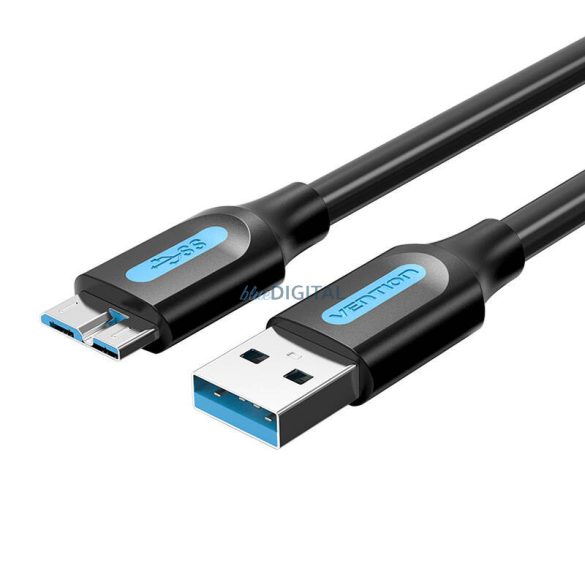 USB 3.0 A-Micro-B kábel Vention COPBD 0,5m Fekete PVC