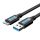 USB 3.0 A férfi és Micro-B férfi kábel Vention COPBF 1m Fekete PVC