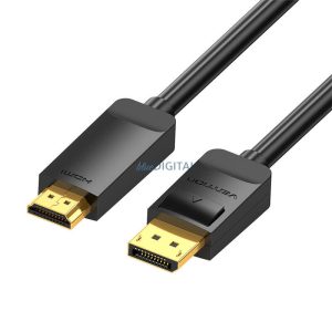 4K DisplayPort HDMI kábel 2m Vention HAGBH (fekete)