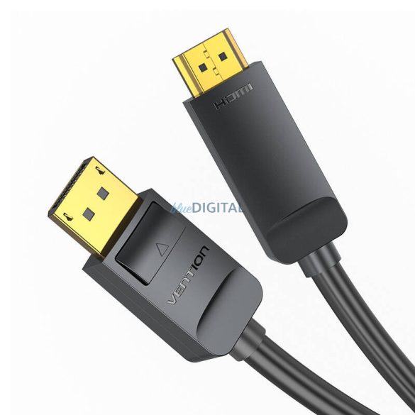 4K DisplayPort HDMI kábel 2m Vention HAGBH (fekete)