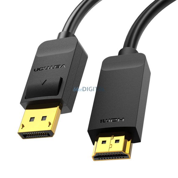 4K DisplayPort HDMI kábel 3m Vention HAGBI (fekete)