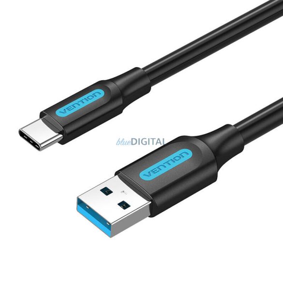USB 3.0 A és USB-C kábel Vention COZBG 1.5m Fekete PVC