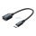 Adapter USB-C 2.0 M és F USB-A OTG Vention CCSBB 0.15m (fekete)