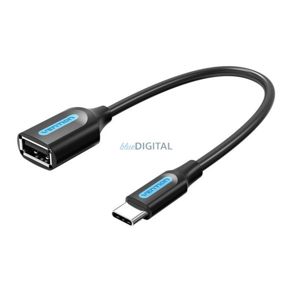 Adapter USB-C 2.0 M és F USB-A OTG Vention CCSBB 0.15m (fekete)