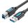 USB 3.0 A-B kábel Vention COOBF 1m Fekete PVC