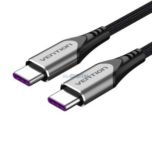 USB-C-USB-C töltőkábel, Vention TAEHF, PD 5A, 1m (fekete)