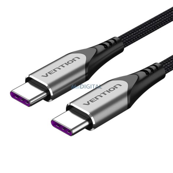 USB-C 2.0 USB-C 5A kábel Vention TAEHG 1.5m szürke