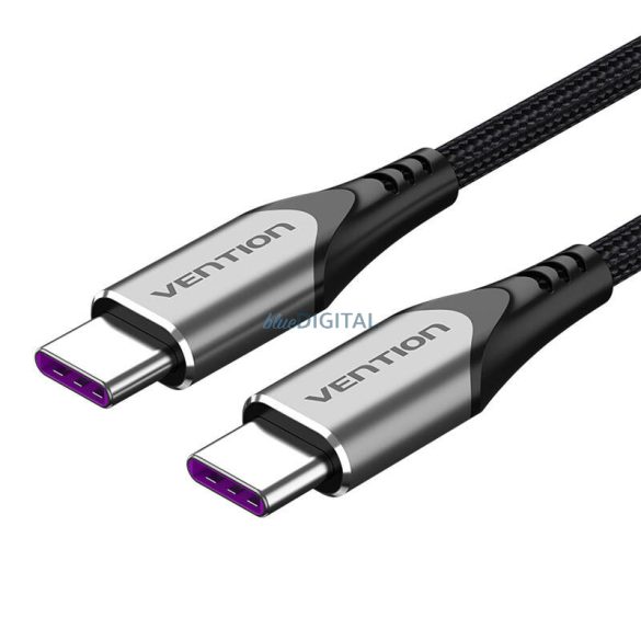 USB-C 2.0 és USB-C 5A kábel Vention TAEHHH szürke 2m