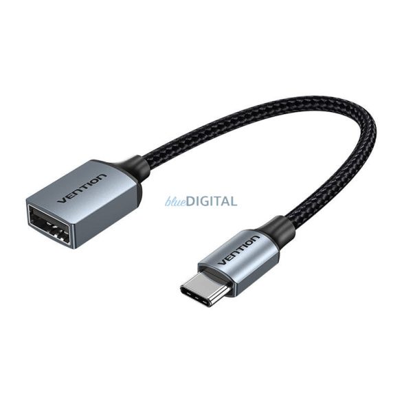 USB-C 2.0 male USB-A Female OTG kábel Vention CCWHB 0.15m, szürke