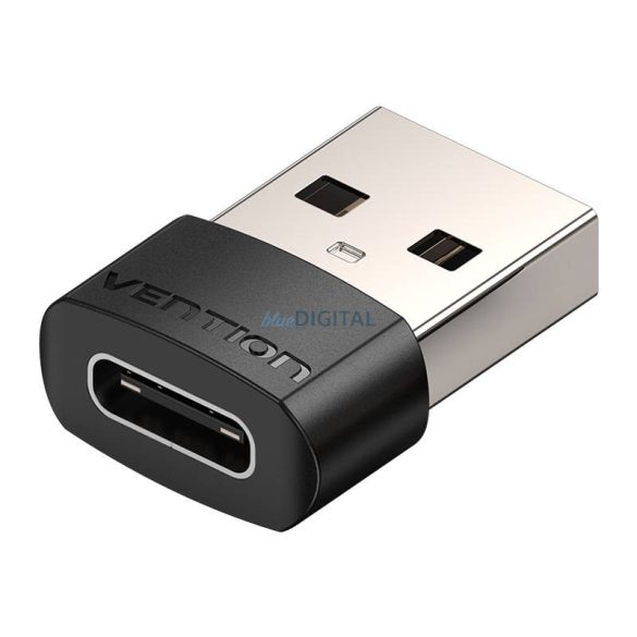 USB 2.0 male USB-C Female adapter Vention CDWB0 fekete PVC