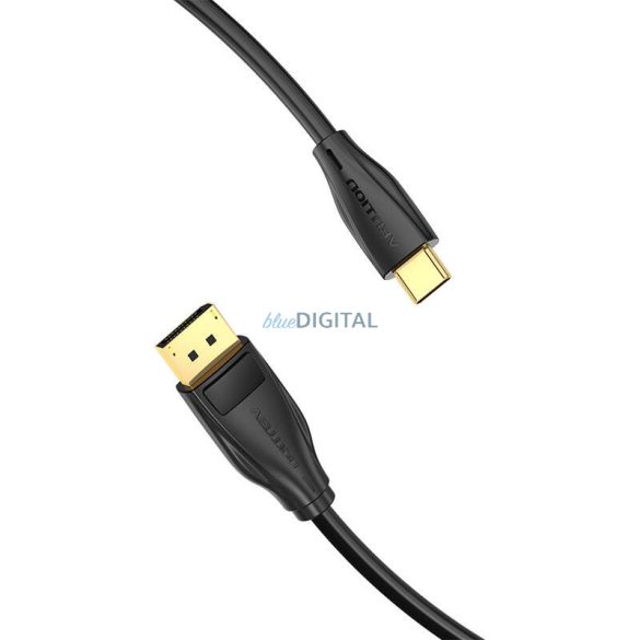 USB-C DisplayPort 8K HD kábel 1.5m Vention CGYBG (fekete)
