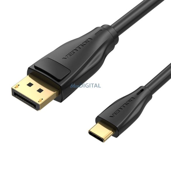 USB-C DisplayPort 8K HD kábel 1.5m Vention CGYBG (fekete)