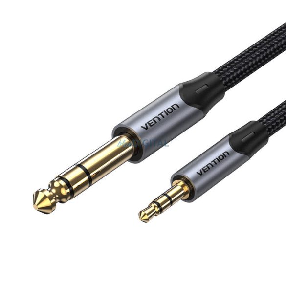 Vention BAUHD TRS 3,5 mm-es male 6,35 mm-es audio kábel 0,5 m szürke