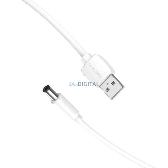 USB és DC 5.5mm tápkábel 1.5m Vention CEYWG (fehér)