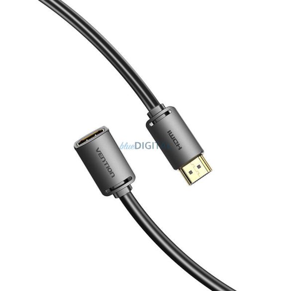 HDMI-A male HDMI-A Female 4K HD PVC kábel 1m Vention AHCBF (fekete)