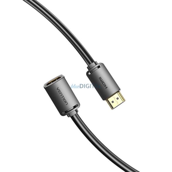 HDMI-A male HDMI-A Female 4K HD PVC kábel 1.5m Vention AHCBG (fekete)