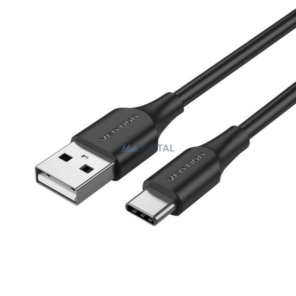 USB 2.0 A és USB-C 3A kábel 0,5m Vention CTHBD fekete