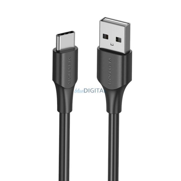 USB 2.0 A és USB-C 3A kábel Vention CTHBF 1m Fekete