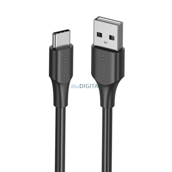 USB 2.0 A és USB-C 3A kábel Vention CTHBH 2m Fekete
